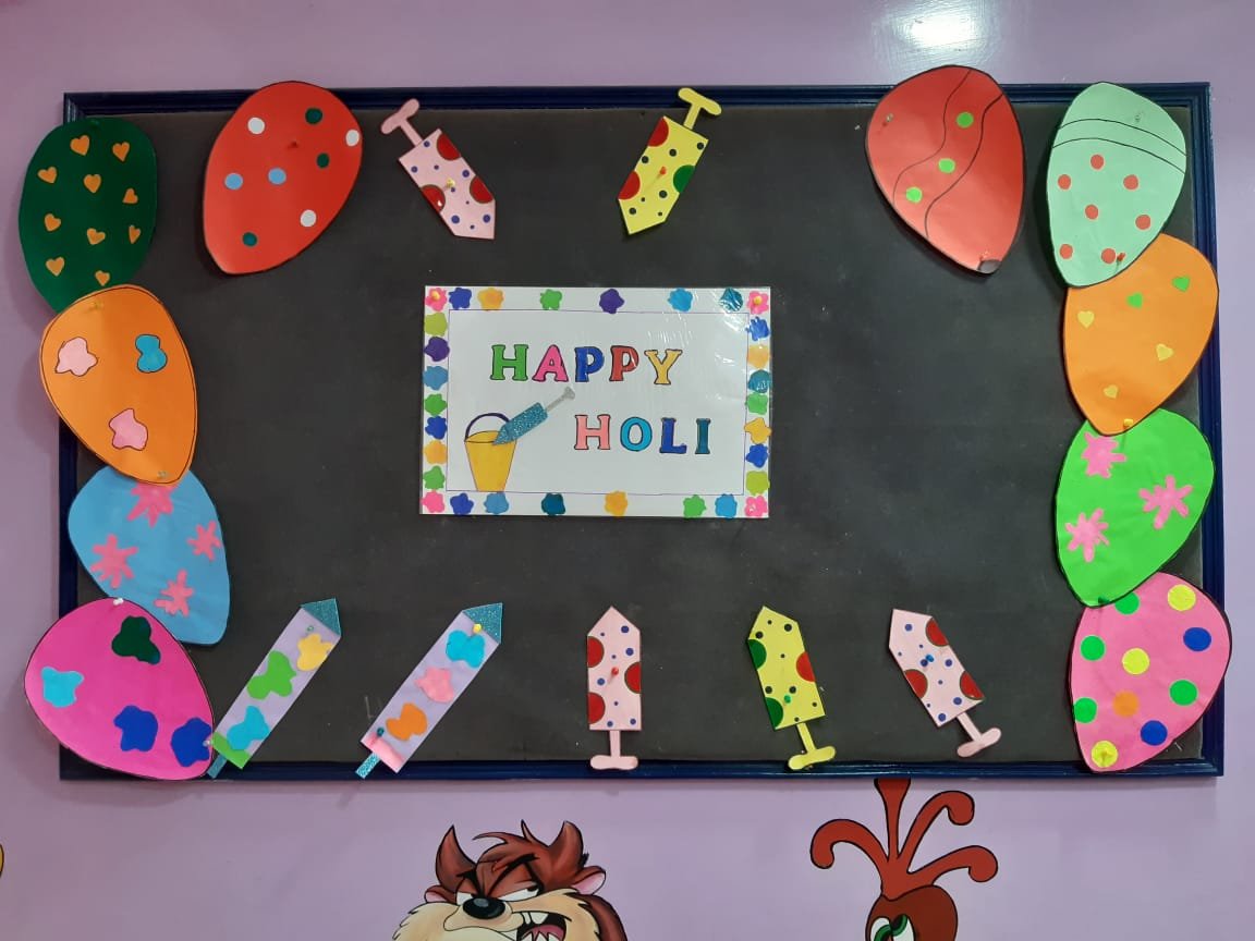 holi drawing for class 7 - Clip Art Library